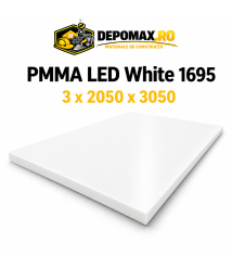 Plexiglas LED White 1695 PMMA turnat 3 x 2050 x 3050 mm